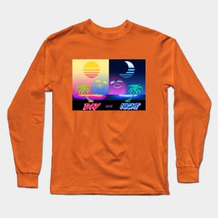 Retro Day and Night Long Sleeve T-Shirt